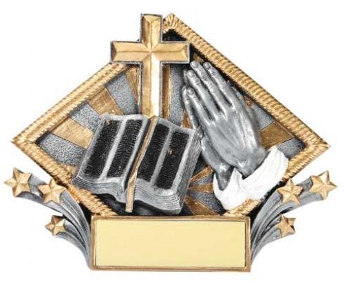 Rope Diamon Resin Plate - 6" Religion