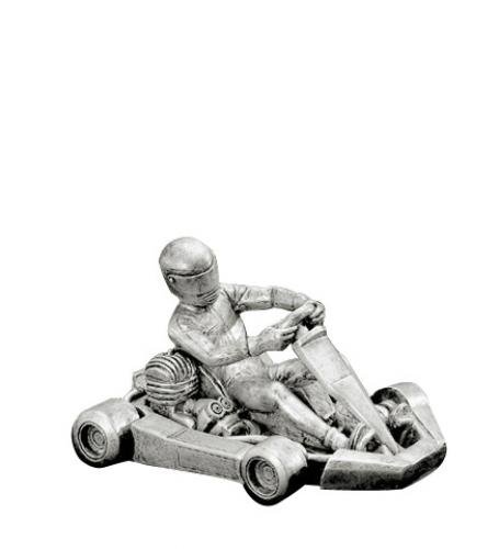 Resin Figures Trophy - Silver Go-Kart