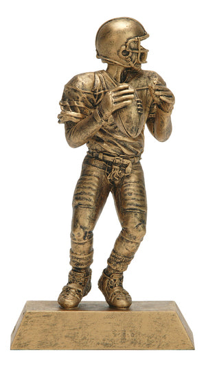 Resin Figures Trophy - Gold Quaterback Male