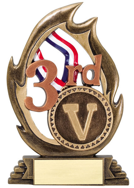 Flame Sport Resin - Third Place with 2" Insert Holder