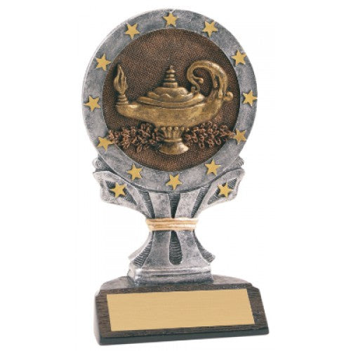 Large 6" All Star Resins Trophy - Lamp of Knowledge