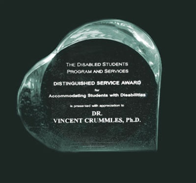 Heart Freestanding Acrylic Award - Large Jade