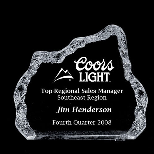 Iceberg Acrylic Award - Small Clear