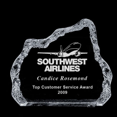 Iceberg Acrylic Award - Medium Clear