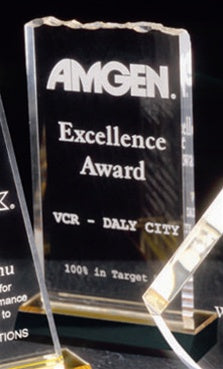 Ice Top Acrylic Award - Large Clear