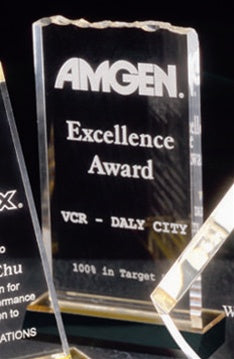 Ice Top Acrylic Award - Small Clear