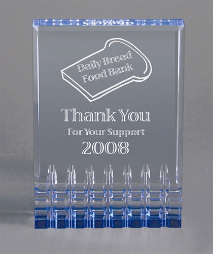 Mirage Acrylic Award - Small Blue