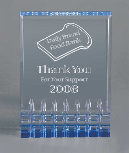 Mirage Acrylic Award - Medium Blue