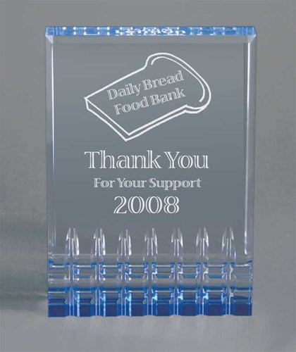 Mirage Acrylic Award - Medium Blue
