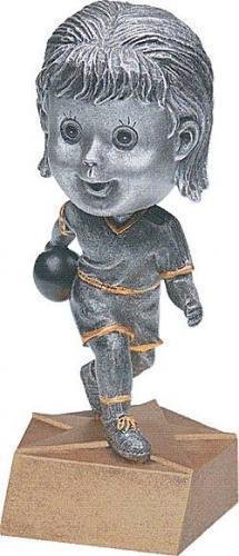 Bowling Female Trophy - Bobblehead Award Figure