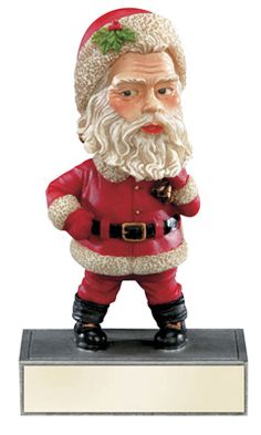 Santa Claus Bobblehead Figure Trophy Award