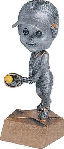 Female Tennis Trophy - Bobblehead Award Figure