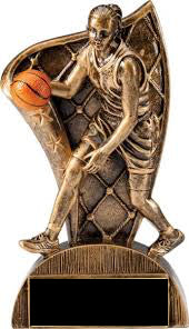 Female basketball trophy figure Award