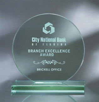 Crystal Water-cut Corona Plaque