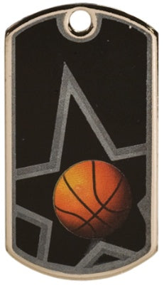 BLACK STAR SERIES -BASKETBALL DOGTAG