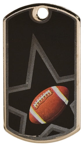 BLACK STAR SERIES -FOOTBALL DOGTAG