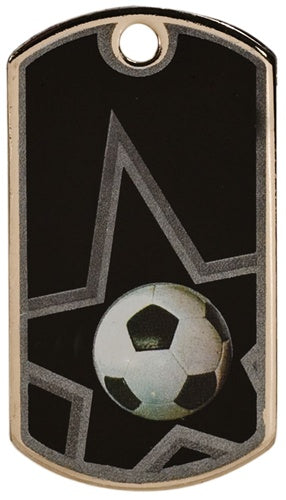 BLACK STAR SERIES -SOCCER DOGTAG