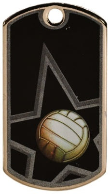 BLACK STAR SERIES -VOLLEYBALL DOGTAG