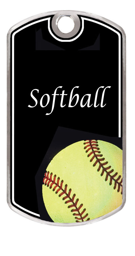 BLACK BEAUTY -SOFTBALL DOGTAG