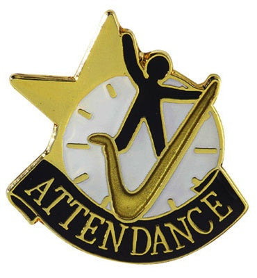 ATTENDANCE SCHOLASTIC PINS