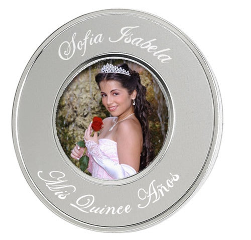 Round Picture Frame - 5.5" Silver