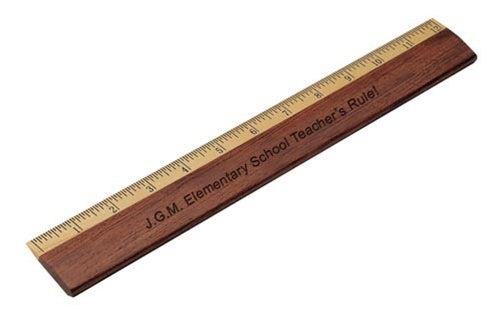 Two-Tone Wood Ruler