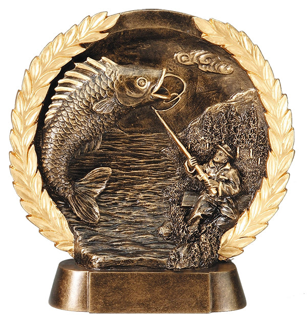 Fishing Trophy - High Relief Figure