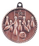 High Relief Medal - Bowling Bronze