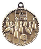 High Relief Medal - Bowling Gold