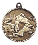 High Relief Medal - Football Gold