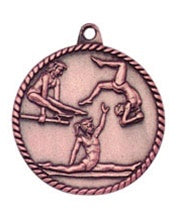 High Relief Medal - Gymnastics Bronze Female
