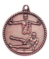 High Relief Medal - Gymnastics Bronze Male