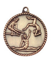 High Relief Medal - Gymnastics Gold Female
