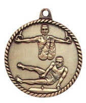 High Relief Medal - Gymnastics Gold Male