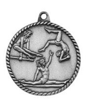 High Relief Medal - Gymnastics Silver Female