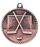 High Relief Medal - Hockey Bronze