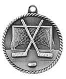High Relief Medal - Hockey Silver