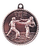 High Relief Medal - Karate Bronze