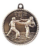 High Relief Medal - Karate Gold