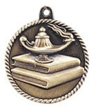 High Relief Medal - Lamp of Knowledge Gold