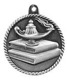 High Relief Medal - Lamp of Knowledge Silver