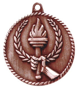 High Relief Medal - Torch Bronze