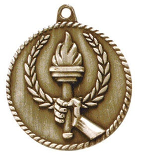 High Relief Medal - Torch Gold