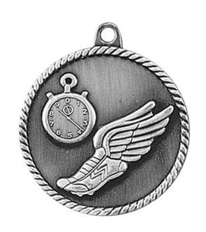High Relief Medal - Track Silver