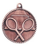 High Relief Medal - Tennis Bronze