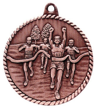 High Relief Medal - Cross Country Bronze