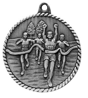 High Relief Medal - Cross Country Silver
