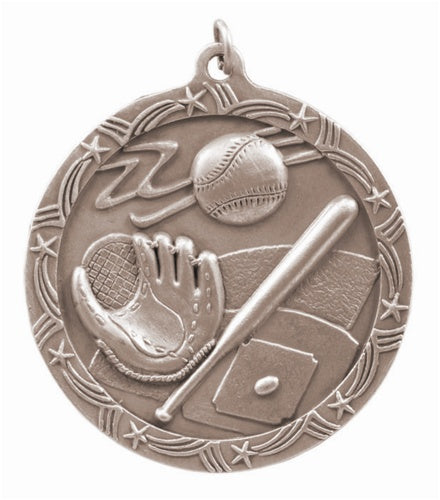 Shooting Star Medal - Baseball Bronze