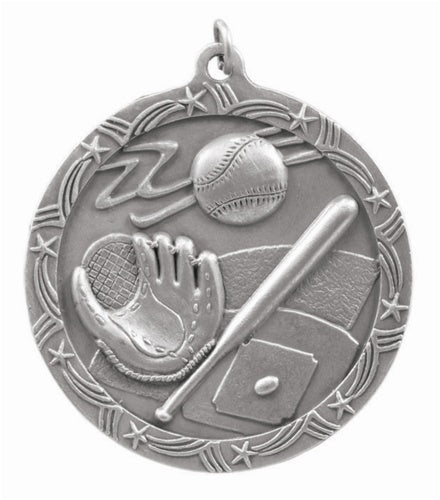 Shooting Star Medal - Baseball Silver