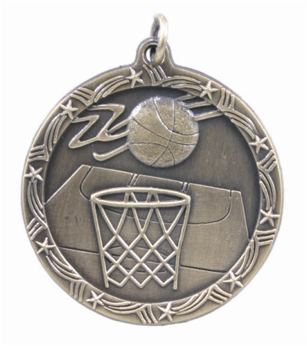 Shooting Star Medal - Basketball Gold